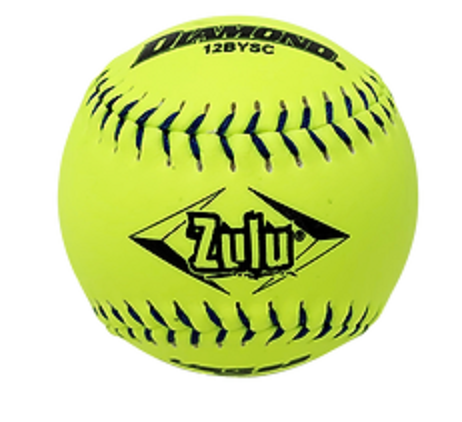 12BYSC Zulu Neon 12" softball - training ball